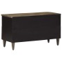 Mueble de TV madera maciza de mango negro 80x33x46 cm de , Muebles TV - Ref: Foro24-4017809, Precio: 84,17 €, Descuento: %