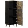 Aparador alto madera maciza de mango 40x33x110 cm de , Aparadores - Ref: Foro24-4017821, Precio: 127,28 €, Descuento: %