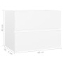 Armario para lavabo madera contrachapada blanco 60x38,5x45 cm de vidaXL, Muebles de baño - Ref: Foro24-804737, Precio: 53,51 ...
