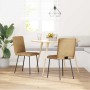 Sillas de comedor 2 unidades terciopelo marrón de , Sillas de comedor - Ref: Foro24-4101065, Precio: 83,01 €, Descuento: %