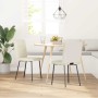 Sillas de comedor 2 unidades terciopelo crema de , Sillas de comedor - Ref: Foro24-4101218, Precio: 87,51 €, Descuento: %