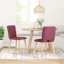 Sillas de comedor 2 unidades tela rojo tinto de , Sillas de comedor - Ref: Foro24-4101071, Precio: 101,12 €, Descuento: %