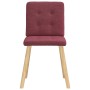 Sillas de comedor 2 unidades tela rojo tinto de , Sillas de comedor - Ref: Foro24-4101071, Precio: 101,12 €, Descuento: %