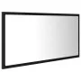 Espejo de baño LED acrílico negro brillo 90x8,5x37 cm de vidaXL, Tocadores de baño - Ref: Foro24-804933, Precio: 47,95 €, Des...