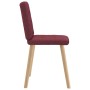 Sillas de comedor 2 unidades tela rojo tinto de , Sillas de comedor - Ref: Foro24-4101071, Precio: 101,12 €, Descuento: %