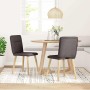 Sillas de comedor 2 unidades tela marrón oscuro de , Sillas de comedor - Ref: Foro24-4101224, Precio: 104,31 €, Descuento: %