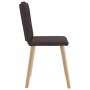 Sillas de comedor 2 unidades tela marrón oscuro de , Sillas de comedor - Ref: Foro24-4101224, Precio: 104,31 €, Descuento: %