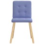 Sillas de comedor 2 uds tela azul jeans de , Sillas de comedor - Ref: Foro24-4101078, Precio: 100,58 €, Descuento: %