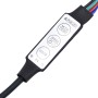 Espejo de baño LED acrílico negro brillo 90x8,5x37 cm de vidaXL, Tocadores de baño - Ref: Foro24-804933, Precio: 48,59 €, Des...