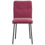 Sillas de comedor 2 unidades terciopelo rojo tinto de , Sillas de comedor - Ref: Foro24-4101314, Precio: 88,08 €, Descuento: %