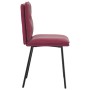 Sillas de comedor 2 unidades terciopelo rojo tinto de , Sillas de comedor - Ref: Foro24-4101314, Precio: 88,08 €, Descuento: %
