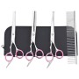 Set de tijeras de peluquería canina 4 piezas acero inoxidable de , Cortapelos para mascotas - Ref: Foro24-4101328, Precio: 24...