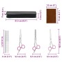 Set de tijeras de peluquería canina 4 piezas acero inoxidable de , Cortapelos para mascotas - Ref: Foro24-4101328, Precio: 24...