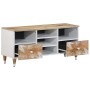 Mueble de TV madera maciza de mango 100x33,5x46 cm de , Almacenamiento para CD y DVD - Ref: Foro24-4018682, Precio: 84,05 €, ...