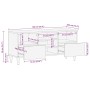 Mueble de TV madera maciza de mango 100x33,5x46 cm de , Almacenamiento para CD y DVD - Ref: Foro24-4018682, Precio: 84,05 €, ...