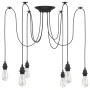 Lámpara colgante con 6 portalámparas E27 metal negro de , Lámparas - Ref: Foro24-4103455, Precio: 38,99 €, Descuento: %