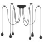 Lámpara colgante con 6 portalámparas E27 metal negro de , Lámparas - Ref: Foro24-4103455, Precio: 38,99 €, Descuento: %