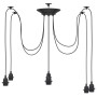 Lámpara colgante con 6 portalámparas E27 metal negro de , Lámparas - Ref: Foro24-4103455, Precio: 38,99 €, Descuento: %