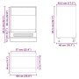 Mueble de horno Kalmar alto brillo blanco madera reconstituida de , Armarios de cocina - Ref: Foro24-853519, Precio: 75,95 €,...