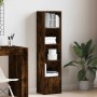 Estantería madera de ingeniería roble ahumado 31x24x127 cm de , Librerías y estanterías - Ref: Foro24-860350, Precio: 53,94 €...