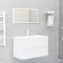 Mueble de lavabo madera de ingeniería blanco 80x38,5x45 cm de vidaXL, Muebles de baño - Ref: Foro24-804752, Precio: 66,08 €, ...