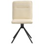 Sillas de comedor 2 unidades tela color crema de , Sillas de comedor - Ref: Foro24-4101239, Precio: 104,25 €, Descuento: %