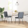 Sillas de comedor 2 unidades terciopelo gris oscuro de , Sillas de comedor - Ref: Foro24-4101245, Precio: 93,09 €, Descuento: %