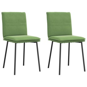 Sillas de comedor 2 unidades terciopelo verde claro de , Sillas de comedor - Ref: Foro24-4101247, Precio: 92,13 €, Descuento: %