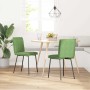 Sillas de comedor 2 unidades terciopelo verde claro de , Sillas de comedor - Ref: Foro24-4101247, Precio: 92,13 €, Descuento: %