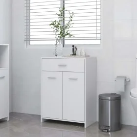 Armario de baño madera contrachapada blanco 60x33x80 cm de vidaXL, Muebles de baño - Ref: Foro24-805024, Precio: 71,32 €, Des...