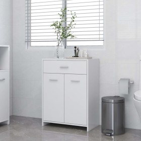 Armario de baño madera contrachapada blanco 60x33x80 cm de vidaXL, Muebles de baño - Ref: Foro24-805024, Precio: 68,16 €, Des...