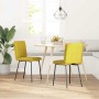 Sillas de comedor 2 unidades terciopelo amarillo de , Sillas de comedor - Ref: Foro24-4101251, Precio: 92,13 €, Descuento: %