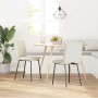Sillas de comedor 2 unidades terciopelo crema de , Sillas de comedor - Ref: Foro24-4101253, Precio: 93,09 €, Descuento: %
