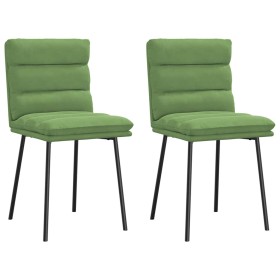 Sillas de comedor 2 unidades terciopelo verde claro de , Sillas de comedor - Ref: Foro24-4101285, Precio: 96,17 €, Descuento: %