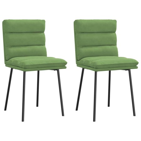 Sillas de comedor 2 unidades terciopelo verde claro de , Sillas de comedor - Ref: Foro24-4101285, Precio: 96,17 €, Descuento: %