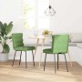 Sillas de comedor 2 unidades terciopelo verde claro de , Sillas de comedor - Ref: Foro24-4101285, Precio: 96,17 €, Descuento: %