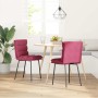 Sillas de comedor 2 unidades terciopelo rojo tinto de , Sillas de comedor - Ref: Foro24-4101287, Precio: 96,00 €, Descuento: %
