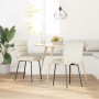 Sillas de comedor 2 unidades terciopelo crema de , Sillas de comedor - Ref: Foro24-4101291, Precio: 97,33 €, Descuento: %