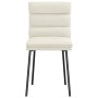 Sillas de comedor 2 unidades terciopelo crema de , Sillas de comedor - Ref: Foro24-4101291, Precio: 97,33 €, Descuento: %