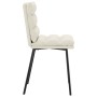 Sillas de comedor 2 unidades terciopelo crema de , Sillas de comedor - Ref: Foro24-4101291, Precio: 97,33 €, Descuento: %
