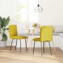 Sillas de comedor 2 unidades terciopelo amarillo de , Sillas de comedor - Ref: Foro24-4101316, Precio: 87,81 €, Descuento: %