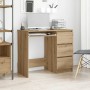 Escritorio de madera de ingeniería roble artisan 90x45x76 cm de , Escritorios - Ref: Foro24-861143, Precio: 114,02 €, Descuen...