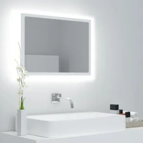 White acrylic LED bathroom mirror 60x8.5x37 cm by vidaXL, bathroom vanities - Ref: Foro24-804916, Price: 44,56 €, Discount: %