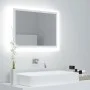White acrylic LED bathroom mirror 60x8.5x37 cm by vidaXL, bathroom vanities - Ref: Foro24-804916, Price: 44,56 €, Discount: %