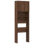 Armario de lavadora madera ingeniería roble marrón 64x24x190 cm de , Accesorios para lavadoras y secadoras - Ref: Foro24-8591...