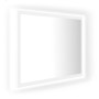 Espejo de baño LED acrílico blanco 60x8,5x37 cm de vidaXL, Tocadores de baño - Ref: Foro24-804916, Precio: 45,79 €, Descuento: %