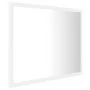 Espejo de baño LED acrílico blanco 60x8,5x37 cm de vidaXL, Tocadores de baño - Ref: Foro24-804916, Precio: 44,56 €, Descuento: %