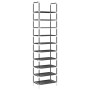Zapatero 10 niveles negro 44x28x180 cm tejido no tejido de , Zapateros y organizadores de calzado - Ref: Foro24-4100620, Prec...