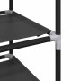 Zapatero 10 niveles negro 44x28x180 cm tejido no tejido de , Zapateros y organizadores de calzado - Ref: Foro24-4100620, Prec...