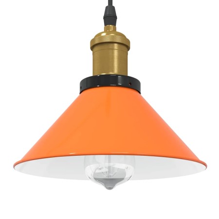 Lámpara colgante regulable altura E27 naranja brillante Ø 22cm de , Lámparas - Ref: Foro24-4103448, Precio: 29,60 €, Descuent...